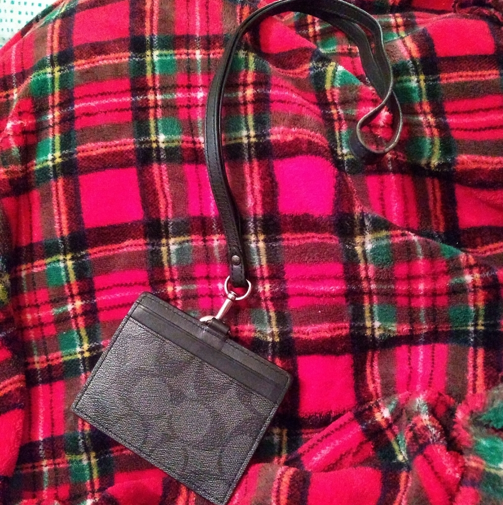 Coach Signature C PVC Lanyard